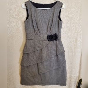 Connected Petite Houndstooth Dress 4P